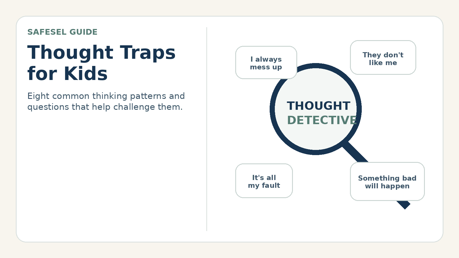 How to Teach the Difference Between a Thought and a Fact