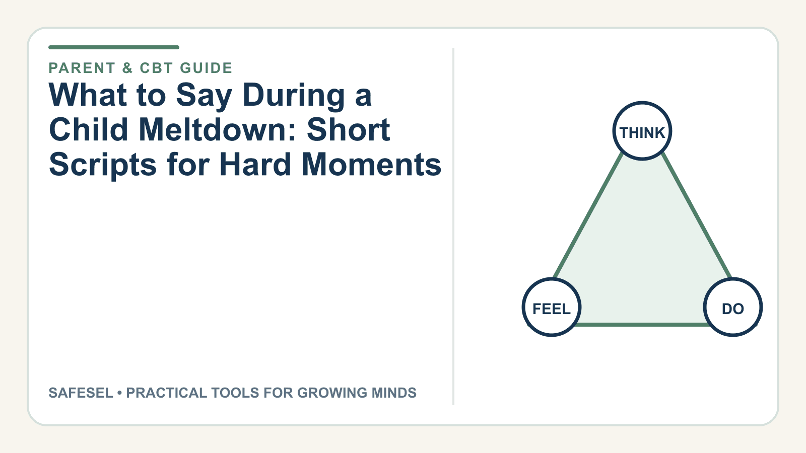 What to Say During a Child Meltdown: Short Scripts for Hard Moments