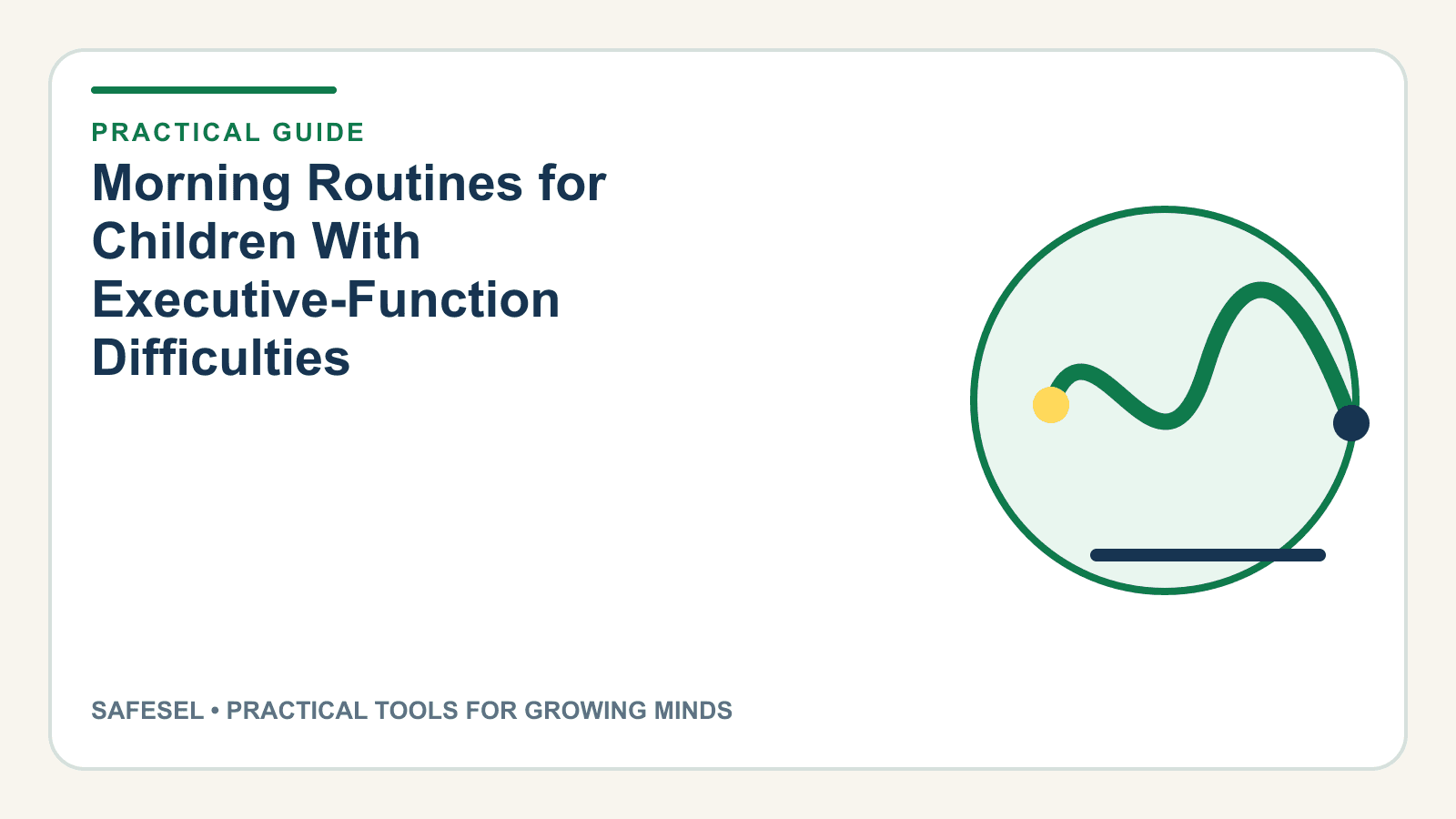 Morning Routines for Children With Executive-Function Difficulties