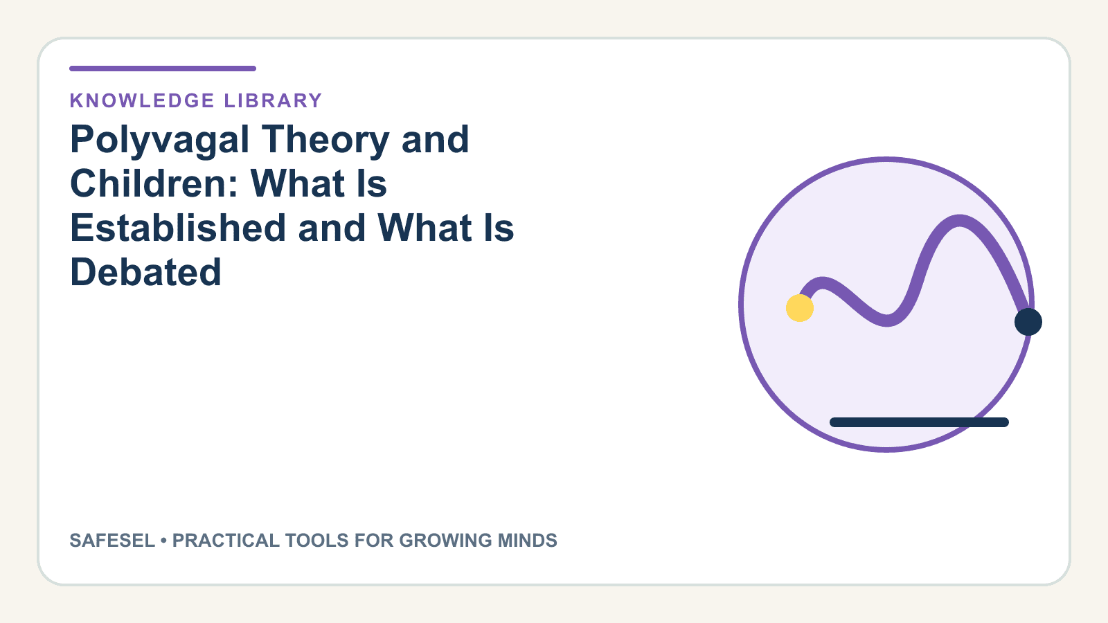 Polyvagal Theory and Children: What Is Established and What Is Debated