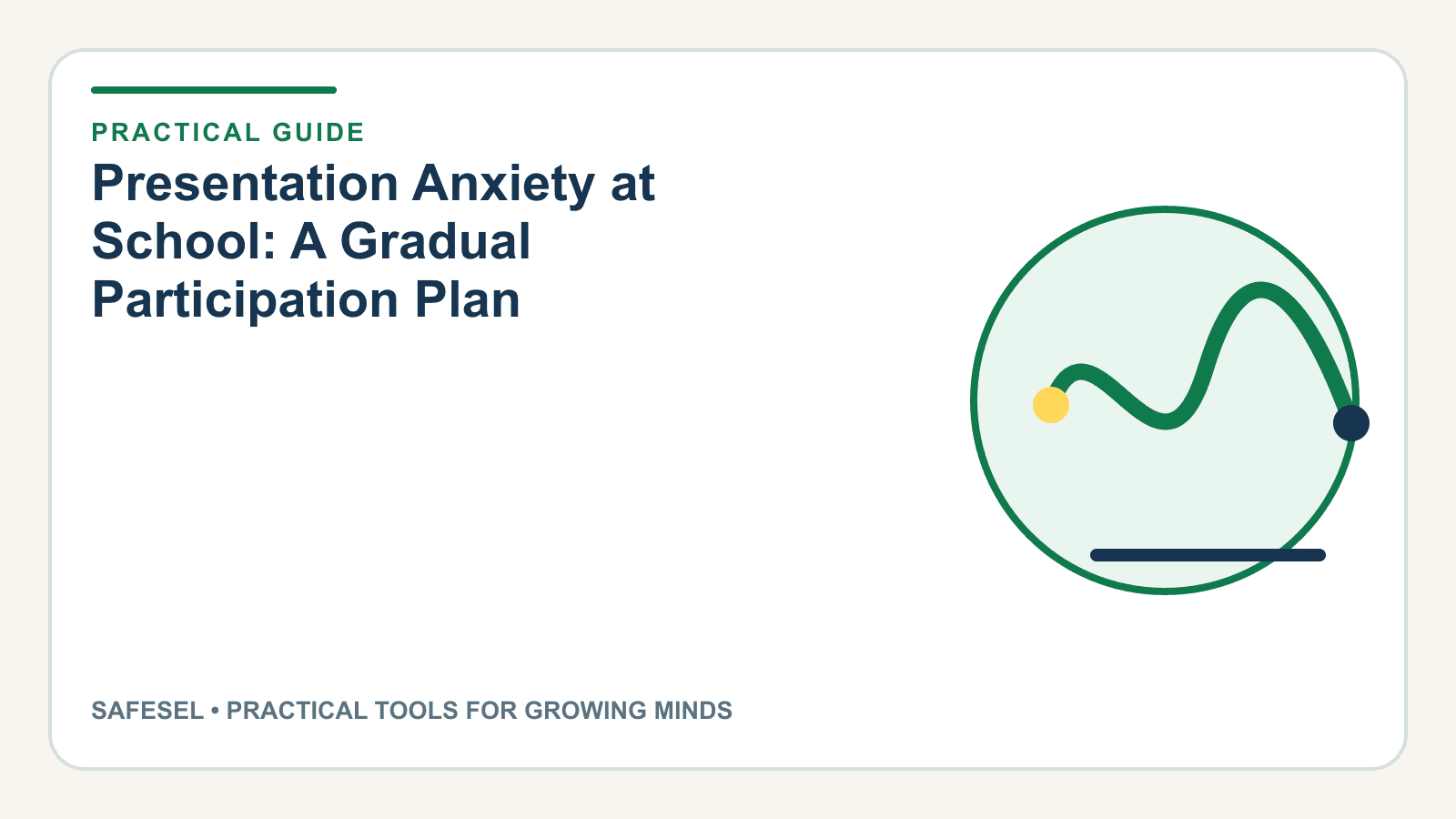 Presentation Anxiety at School: A Gradual Participation Plan