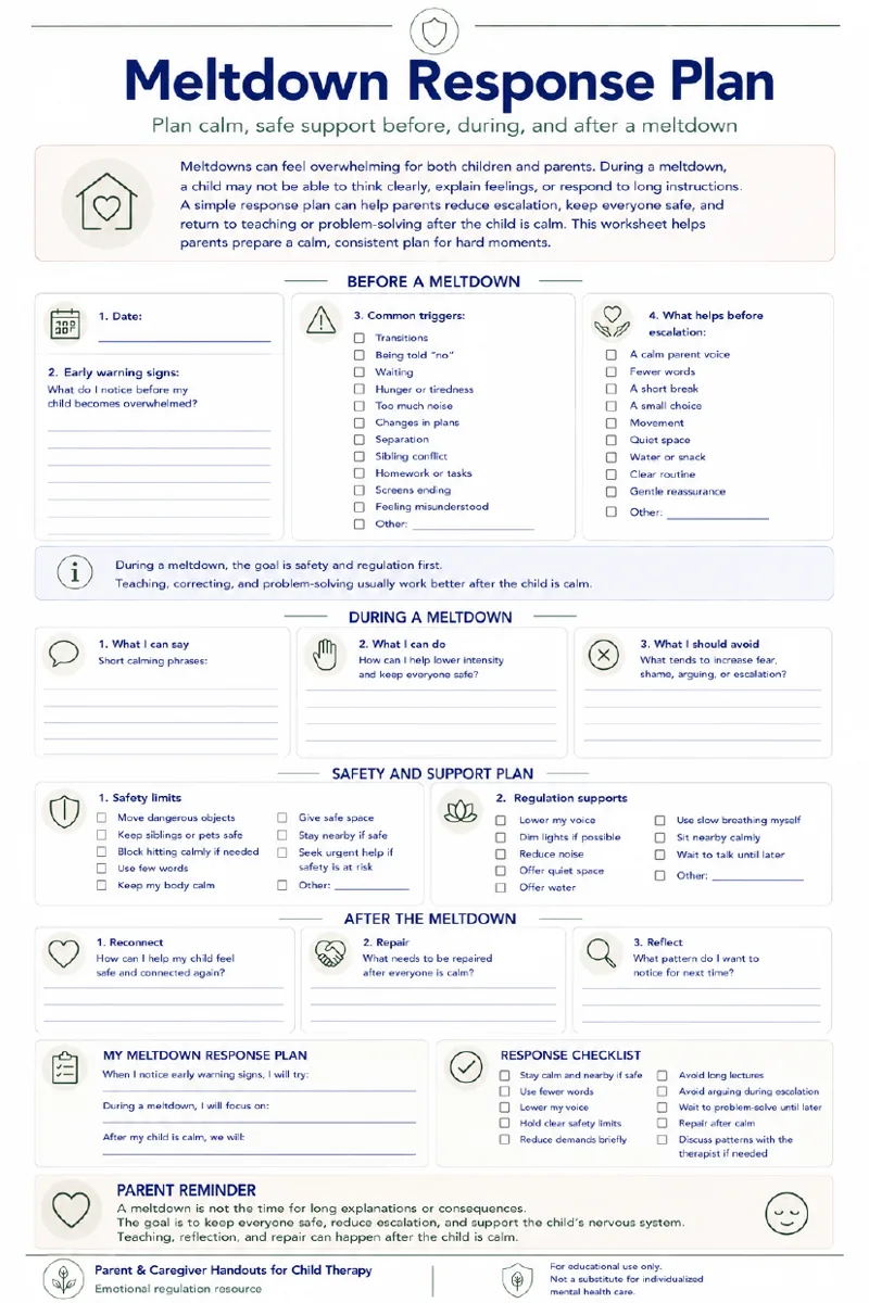 Preview of Meltdown Response Plan