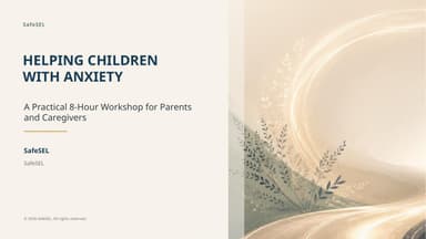 Helping Children with Anxiety presentation cover
