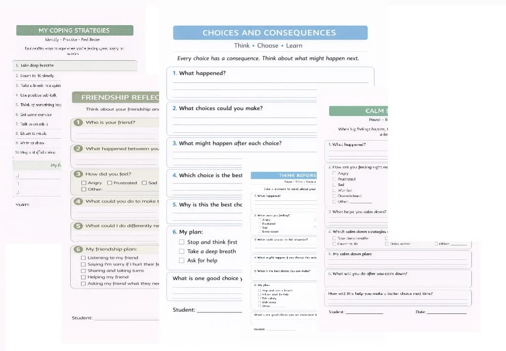 Choices and consequences — reflection materials