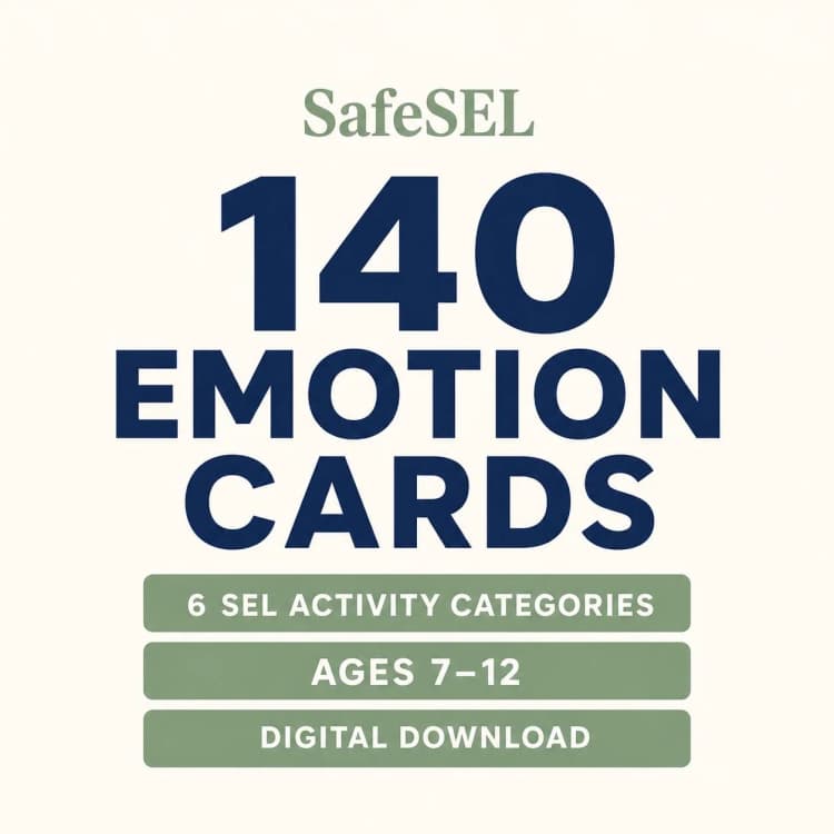 140 Emotions Flashcards for Kids: SEL Activity Cards and Regulation Toolkit