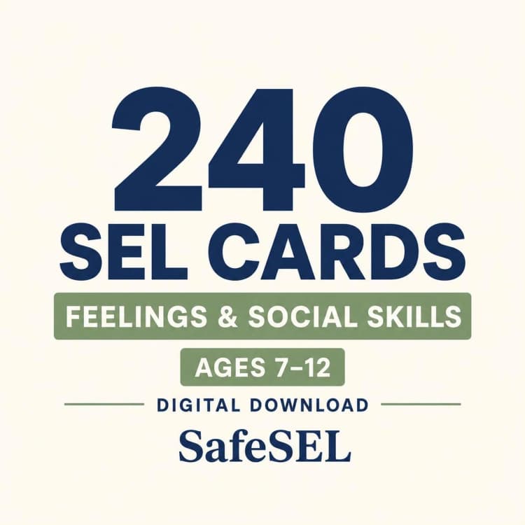 240 Social Skills Conversation Cards for Kids: Friendship and SEL, Ages 7–12