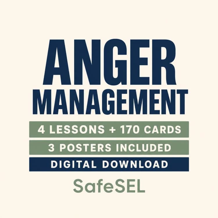 Anger Management Lessons and Strategy Cards Ages 7–9