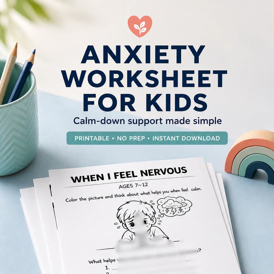 Anxiety Worksheet for Kids