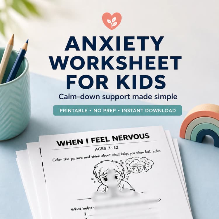 Anxiety Worksheet for Kids