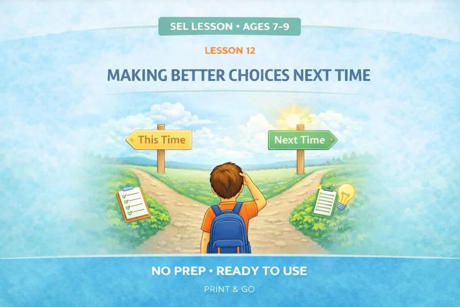 Better Choices Social Emotional Learning Lesson: (Ages 7-9) (PDF)