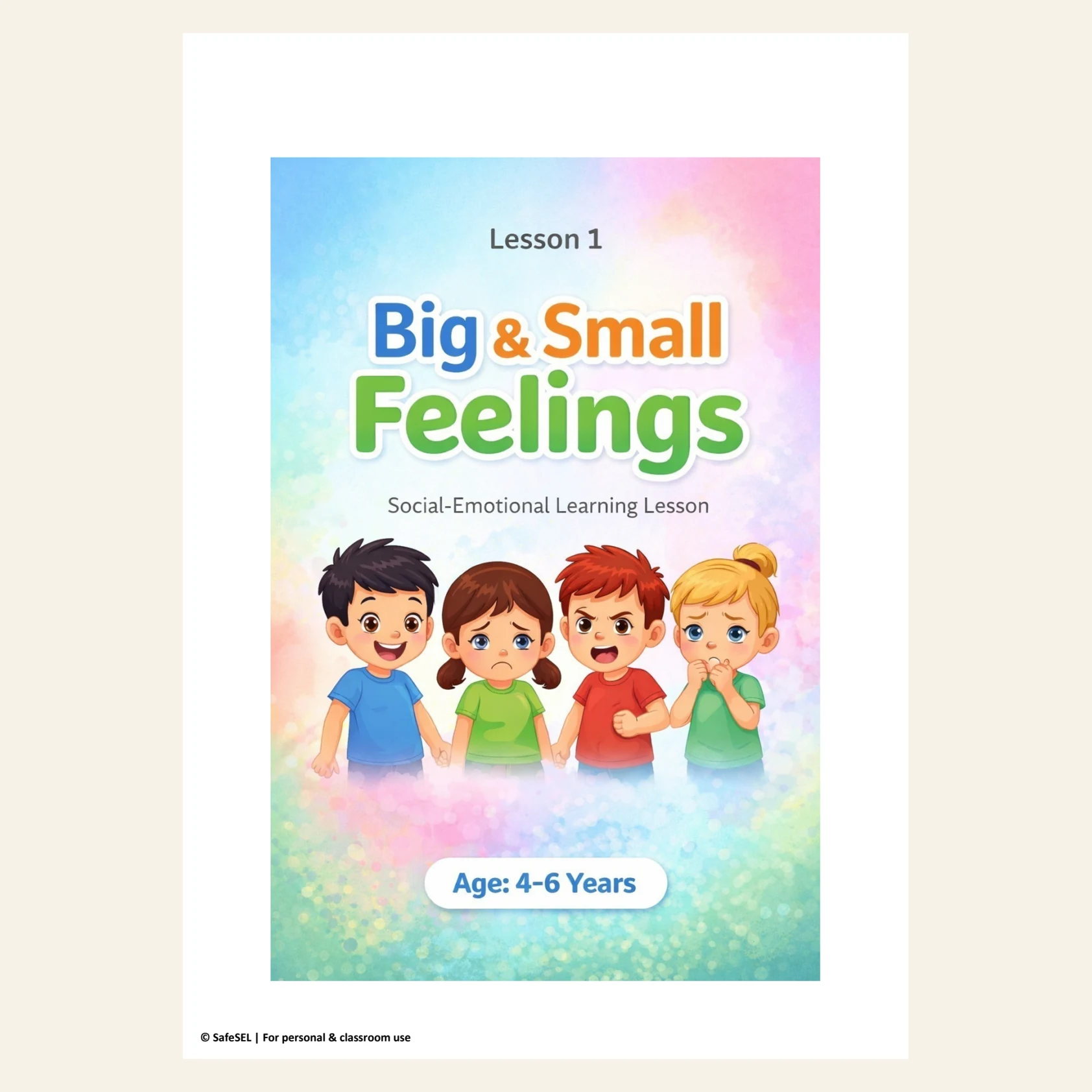 Big & Small Feelings — SEL Lesson Ages 4–6