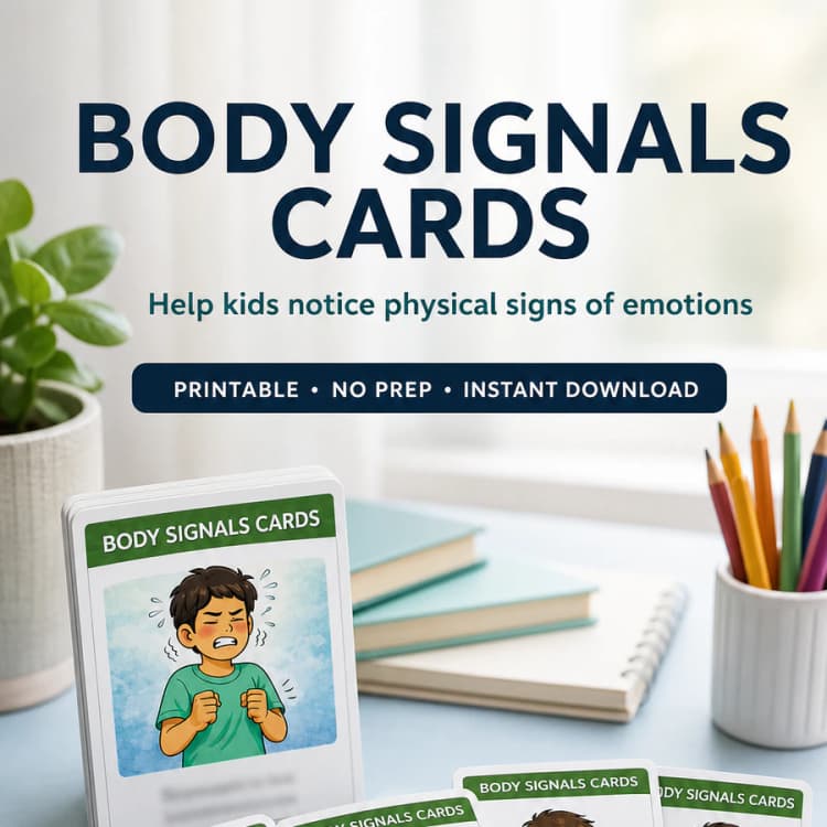 Body Signals Cards for Kids