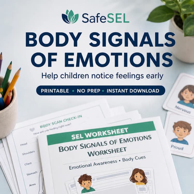 Body Signals of Emotions Worksheet