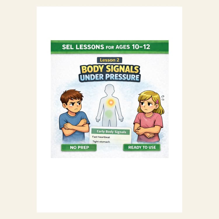 Body Signals Under Pressure — SEL Lesson Ages 10–12
