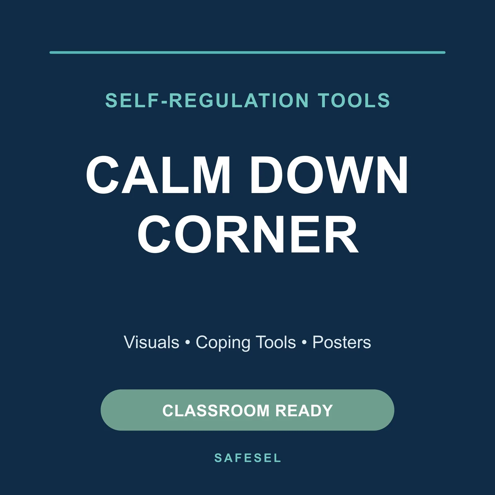 Calm Down Corner Printable Kit and Regulation Tools Ages 7–9