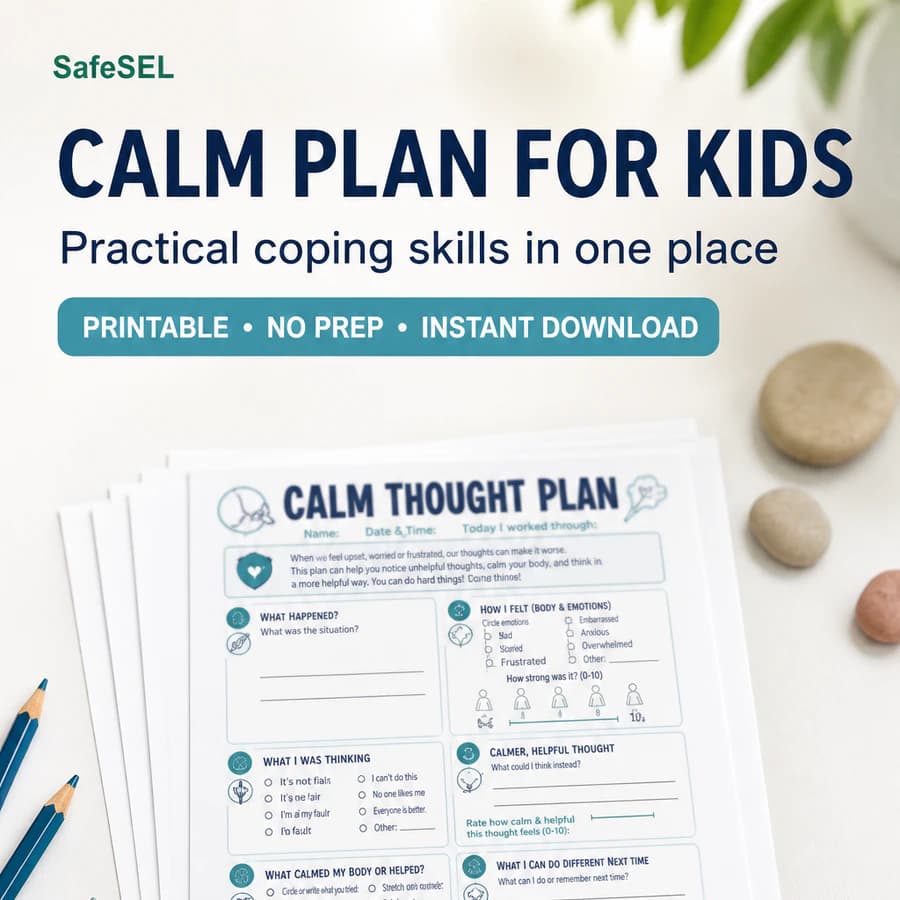 Calm Plan — CBT Worksheet