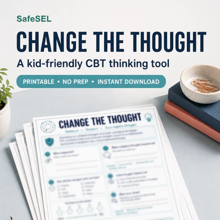Change the Thought — CBT Worksheet