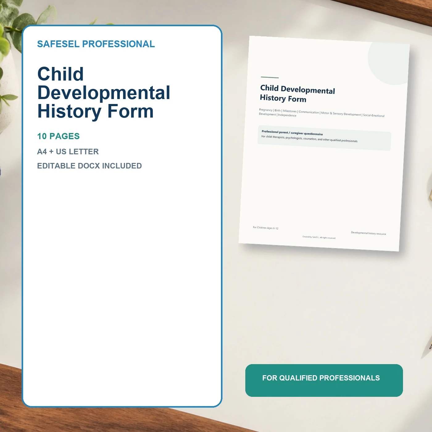 Child Developmental History Form
