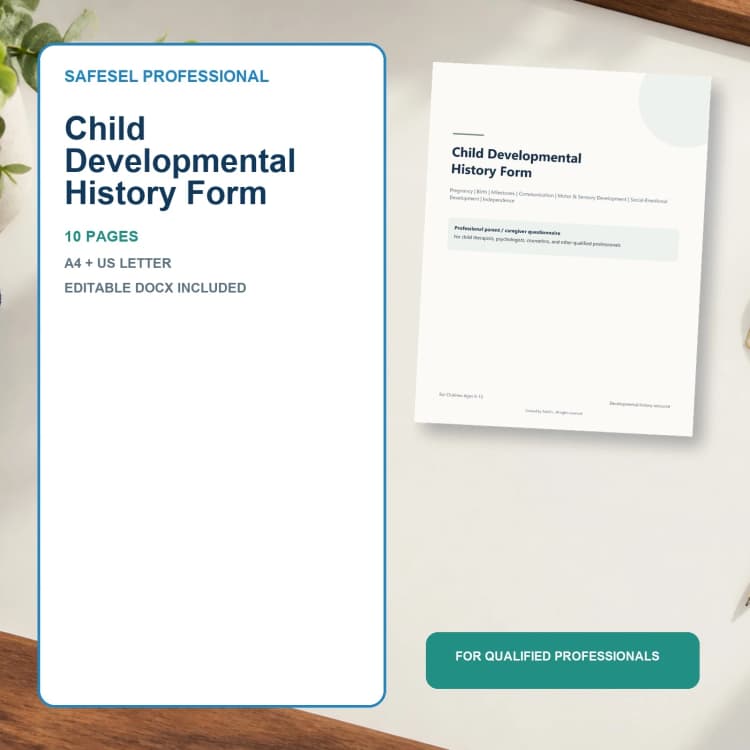 Child Developmental History Form