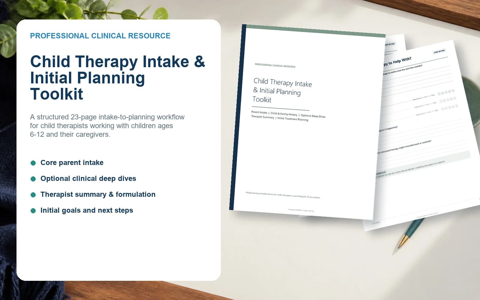Child Therapy Intake Process: From First Contact to Initial Plan
