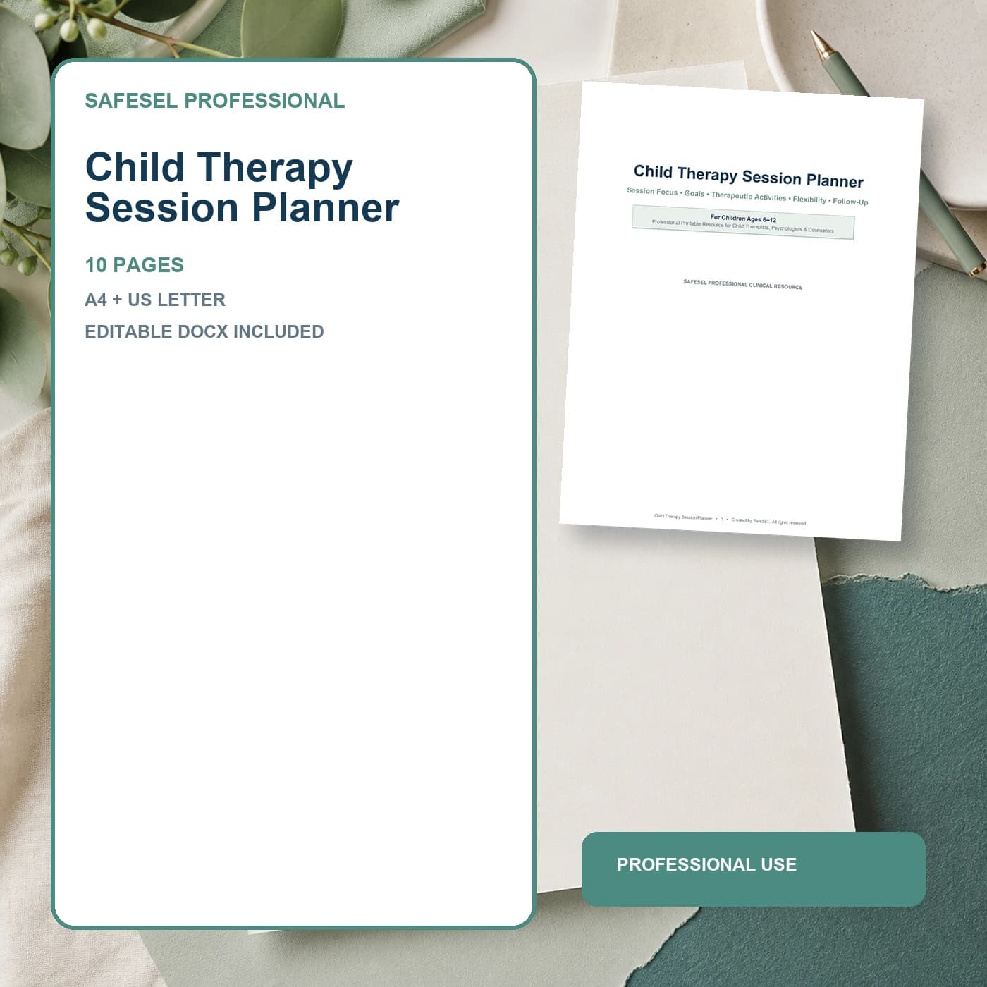 Child Therapy Session Planner