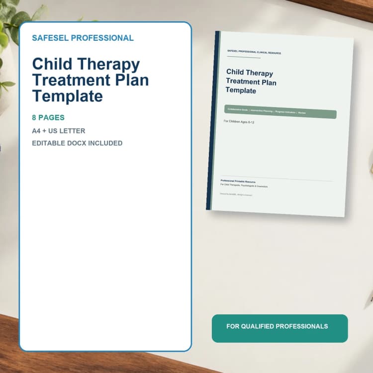 Child Therapy Treatment Plan Template