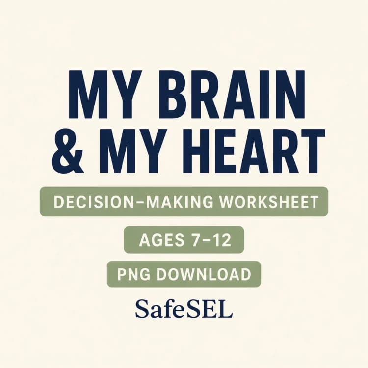 Decision-Making and Impulse Control Worksheet Ages 7–12