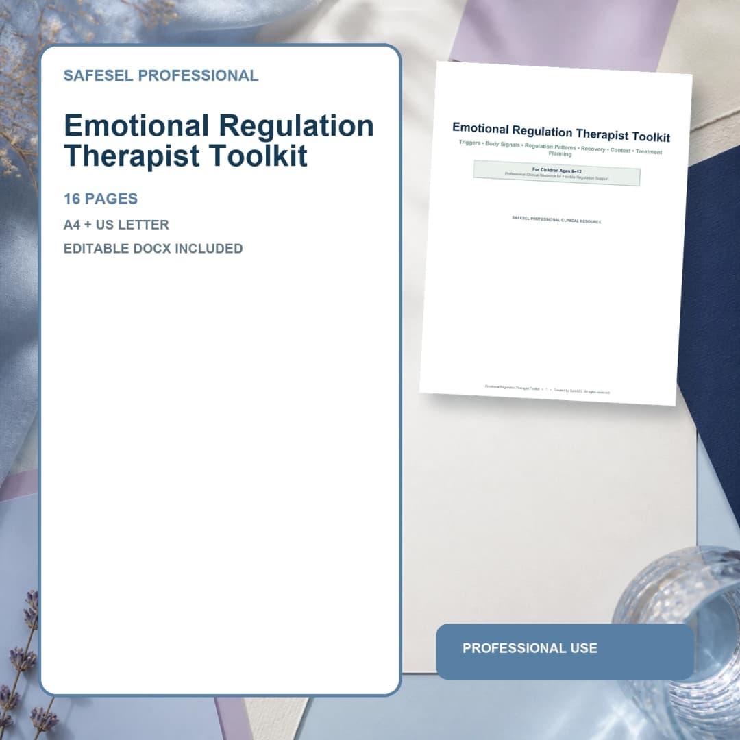 Emotional Regulation Therapist Toolkit preview