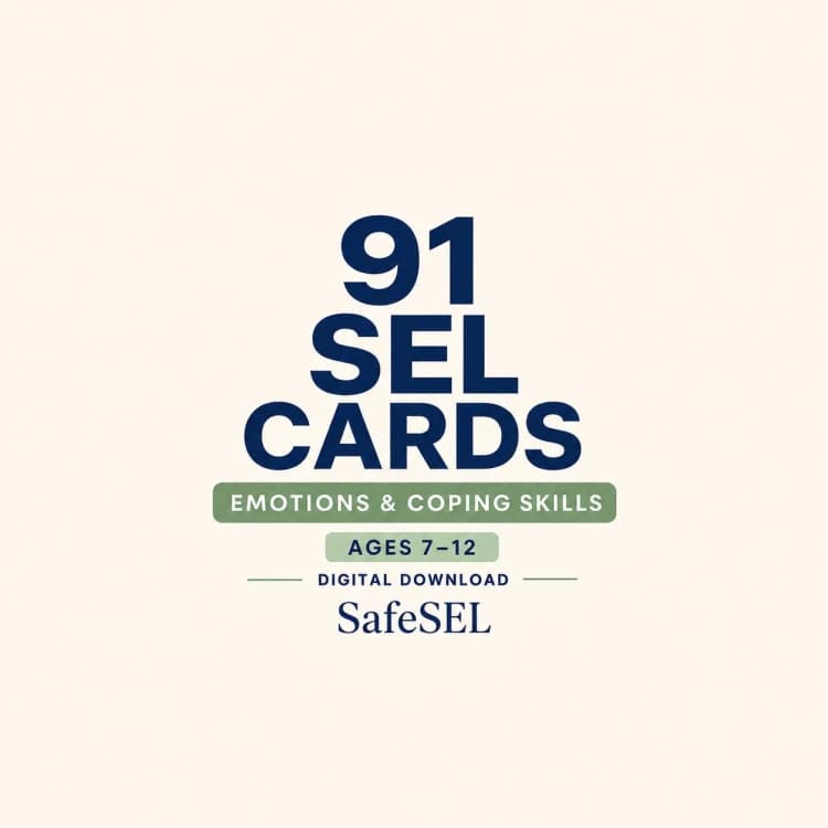 Emotions Flashcards | Emotional Regulation and Coping Skills Cards for Kids Ages 7–12