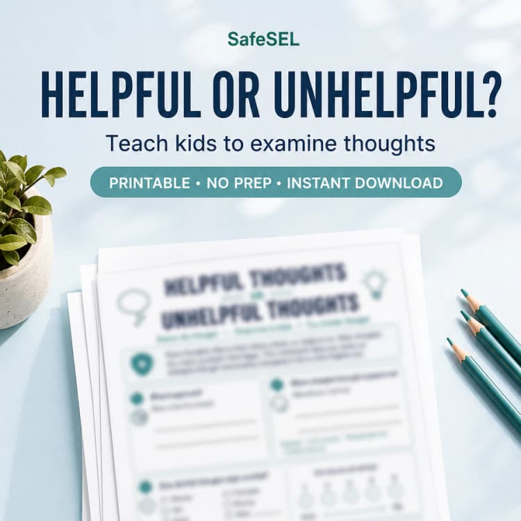 Helpful or Unhelpful Thought? — CBT Worksheet