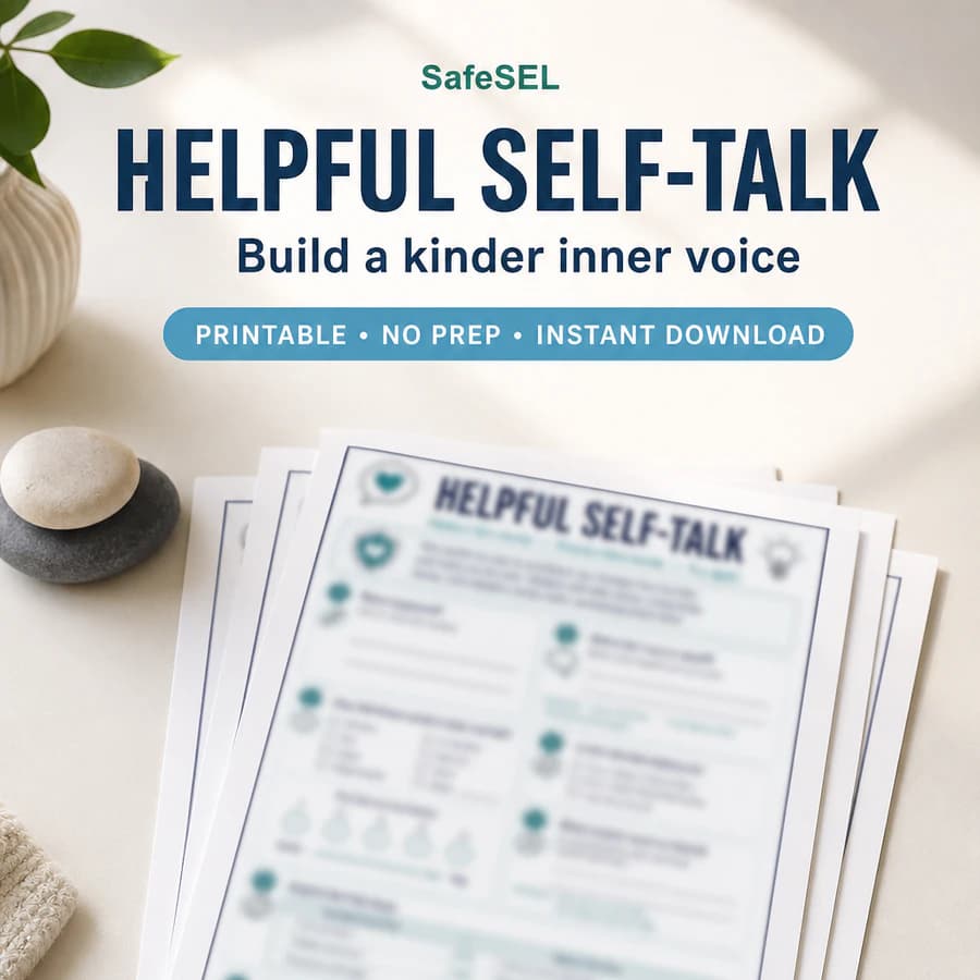 Helpful Self-Talk — CBT Worksheet