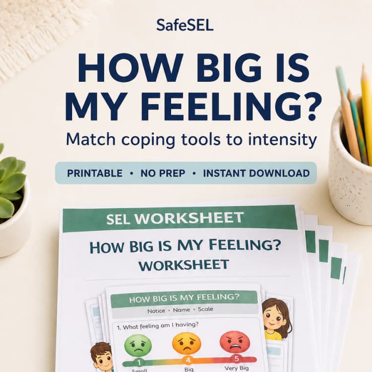 How Big Is My Feeling Worksheet