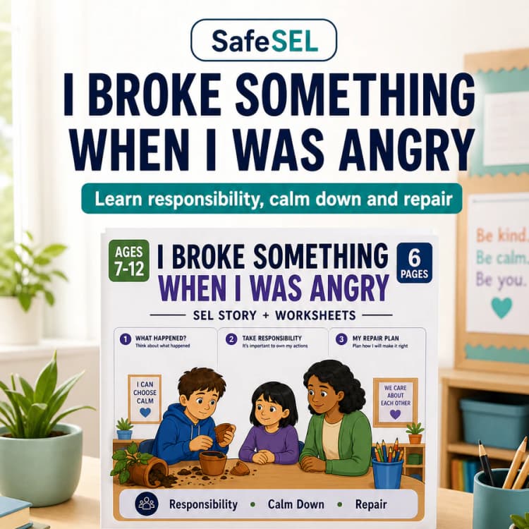 I Broke Something When I Was Angry — Social Story