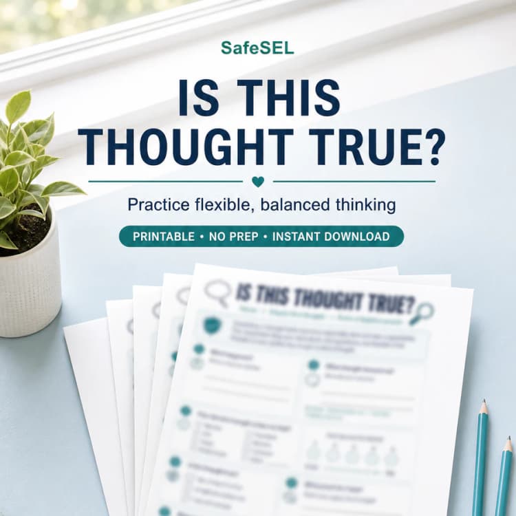 Is This Thought True? — CBT Worksheet