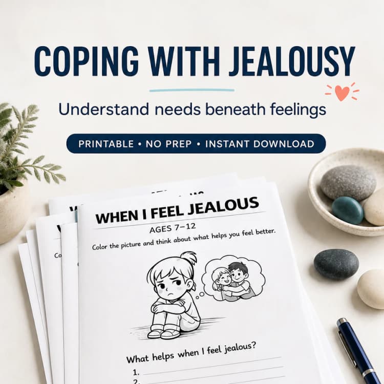 Jealousy Worksheet for Kids