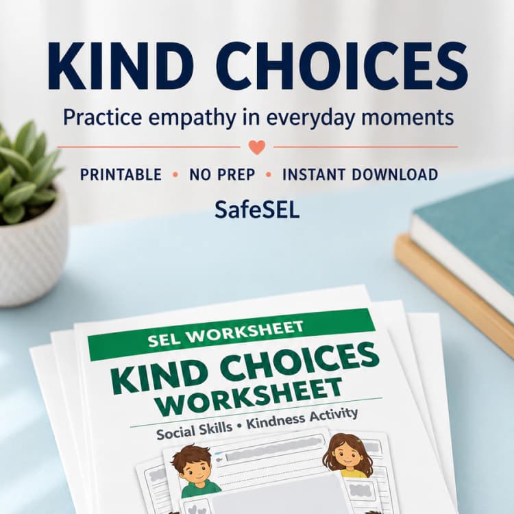 Kind Choices Worksheet