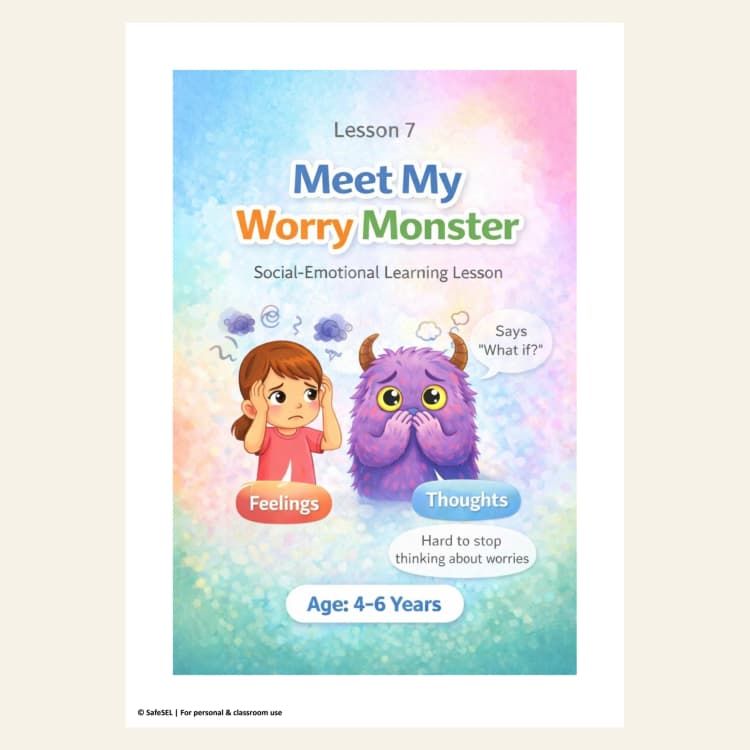 Meet My Worry Monster — SEL Lesson Ages 4–6