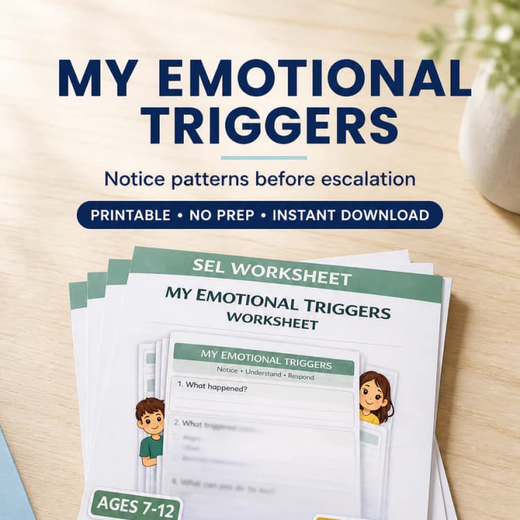 My Emotional Triggers Worksheet
