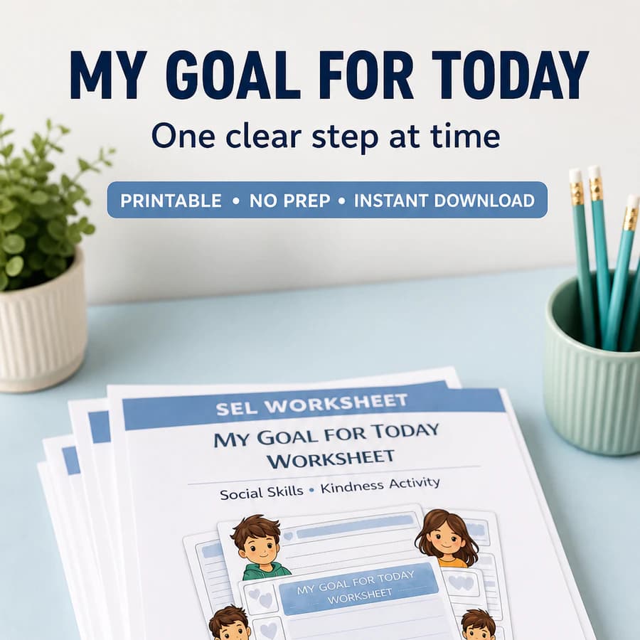 My Goal for Today Worksheet