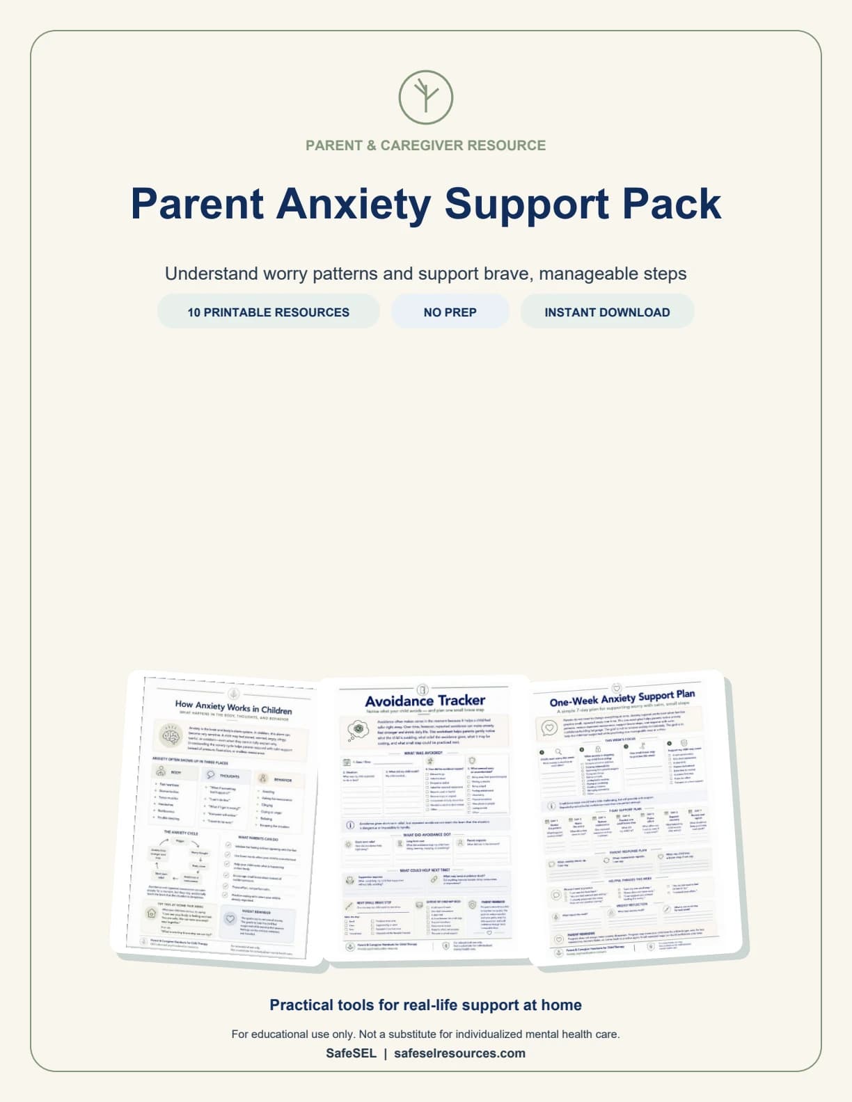 Parent Anxiety Support Pack