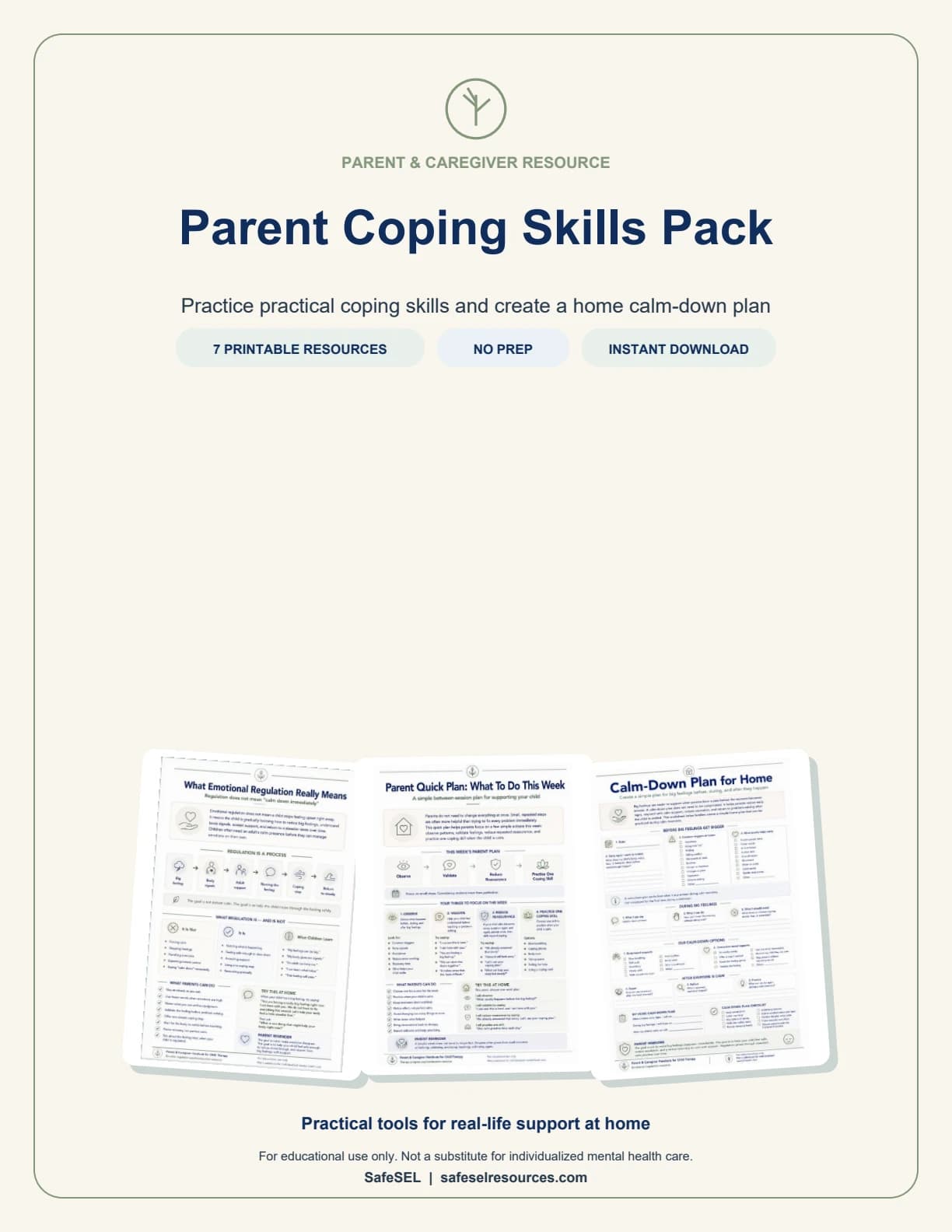 Parent Coping Skills Pack