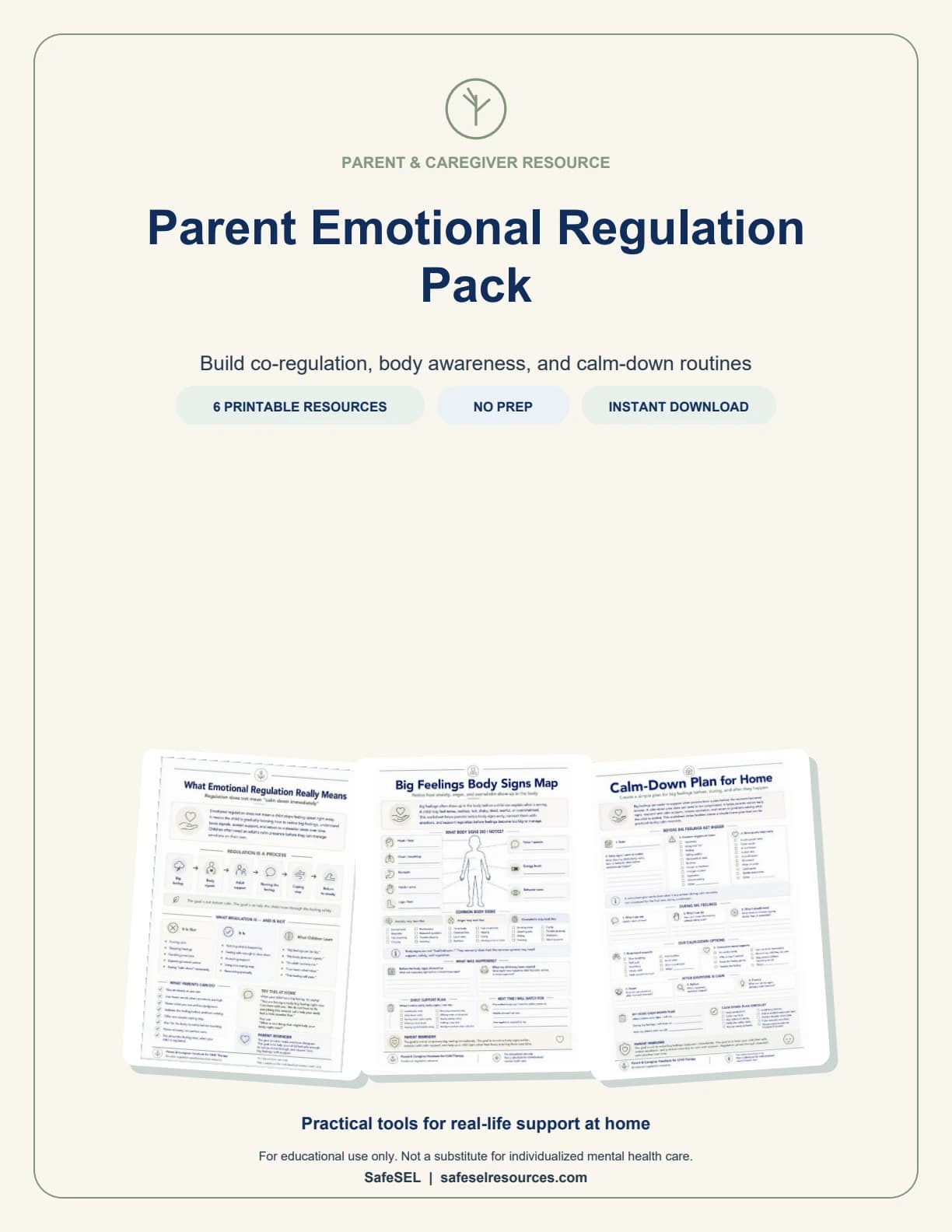 Parent Emotional Regulation Pack
