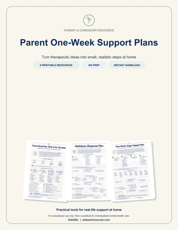 Parent One-Week Support Plans