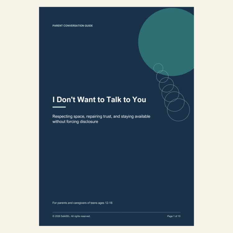 Parent-Teen Communication Guide