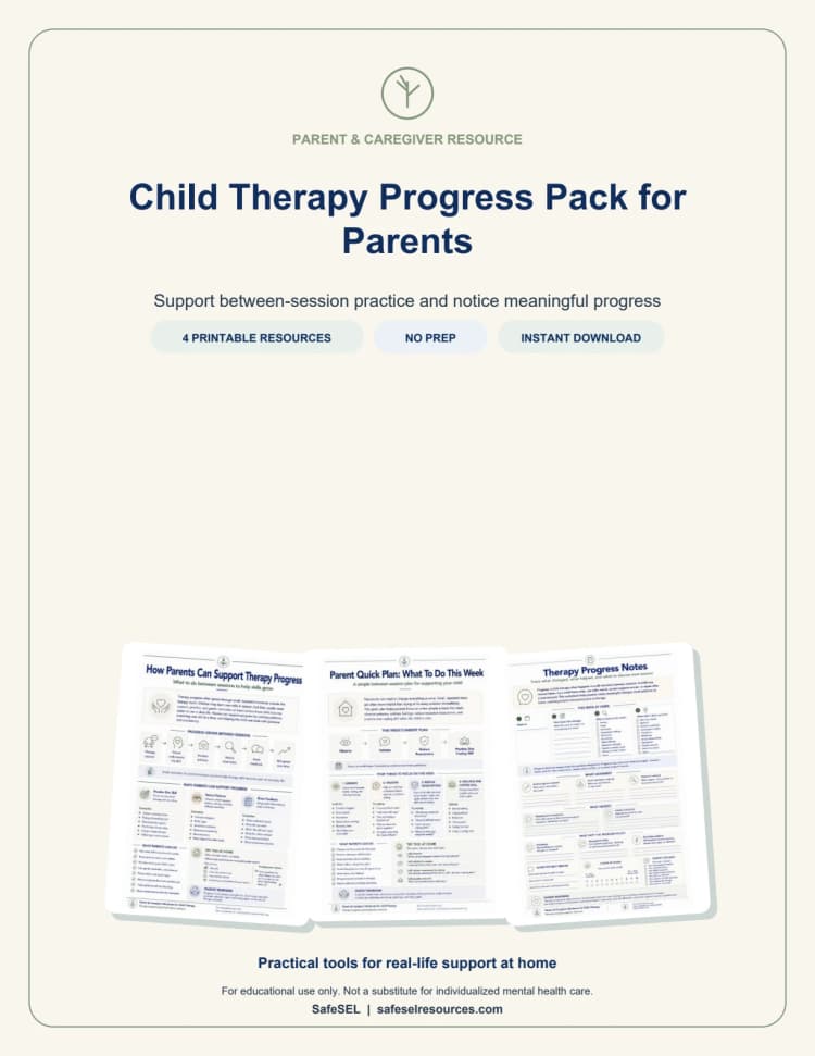 Child Therapy Progress Pack for Parents