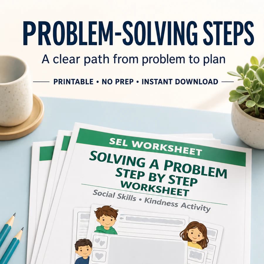 Problem Solving Steps Worksheet