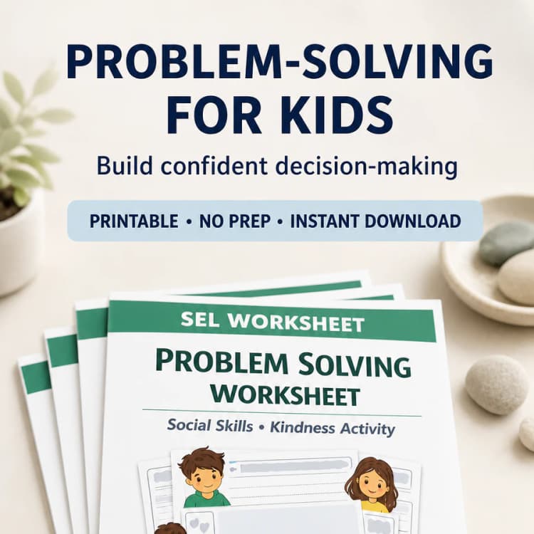 Problem Solving Worksheet for Kids