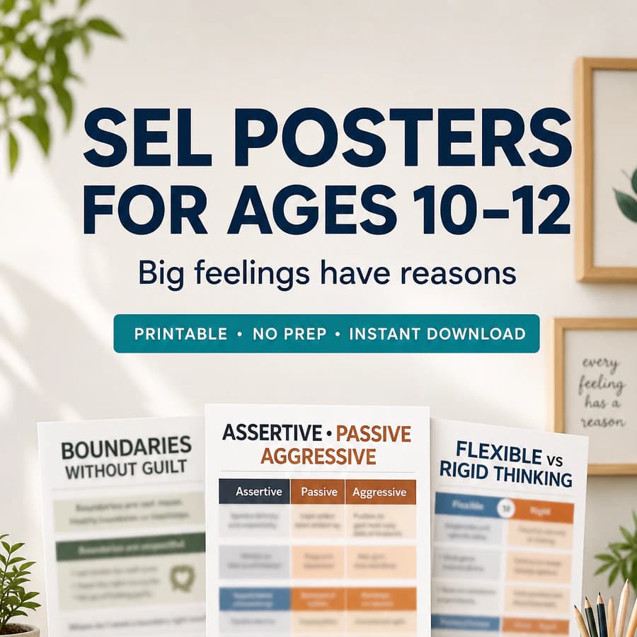 Social Emotional Learning Posters | Ages 10–12