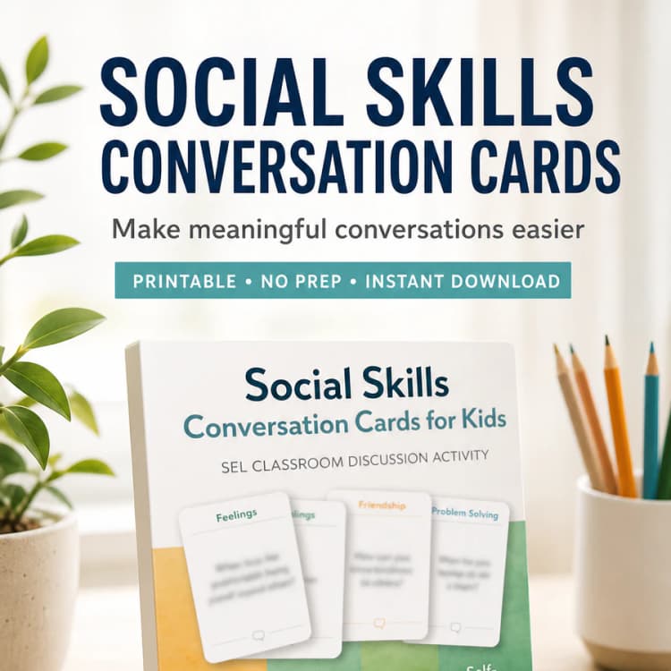Social Skills Conversation Cards for Kids