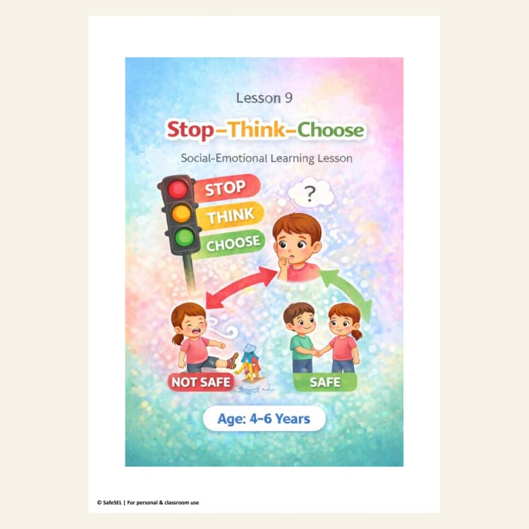 Stop–Think–Choose — SEL Lesson Ages 4–6